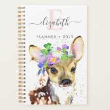 Colorful Fawn Spiral Photo Planner