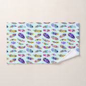 Colorful Feather Pattern Bad Handdoek (Handdoek)