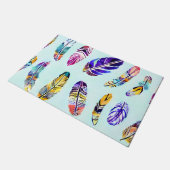 Colorful Feather Pattern Deurmat (Schuin)
