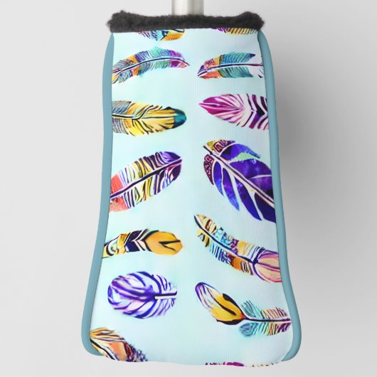 Colorful Feather Pattern Golfheadcover (Draai 90)