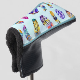 Colorful Feather Pattern Golfheadcover