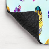 Colorful Feather Pattern Muismat (Hoek)