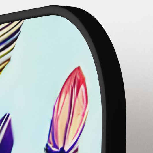 Colorful Feather Pattern Pickleball Paddle (Links Detail)