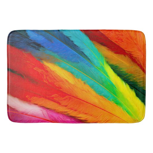 Colorful Feathers Badmat (Voorkant)