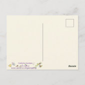 Colorful Feathers Chicken Cute Artsy Boerderij Hen Briefkaart (Achterkant)