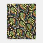 Colorful Feathers fleece deken (Voorkant)