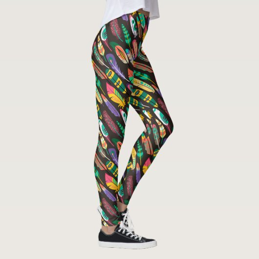 Colorful Feathers Leggings (Rechts)