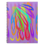 Colorful Feathers Notitieboek (Voorkant)