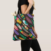 Colorful Feathers Tote Bag (Dichtbij)