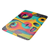 Colorful Feelings: Abstract Face Badmat (Gekanteld)