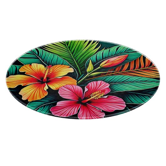 Colorful Feelings: Abstract Face Snijplank (Hoek)