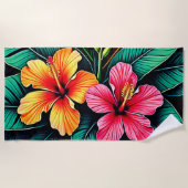 Colorful Feelings: Abstract Face Strandlaken (Voorkant)