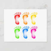 Colorful Feet Briefkaart (Voorkant)