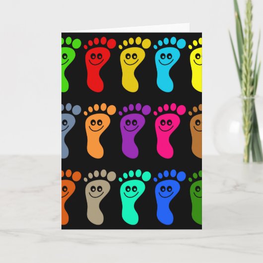 Colorful Feet Kaart (Voorkant)