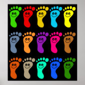 Colorful Feet Poster (Voorkant)