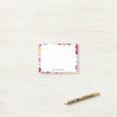 Colorful Feminine Daisy Flower Lijst - Aangepaste Post-it® Notes (Op bureau)