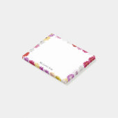 Colorful Feminine Daisy Flower Lijst - Aangepaste Post-it® Notes (Schuin)