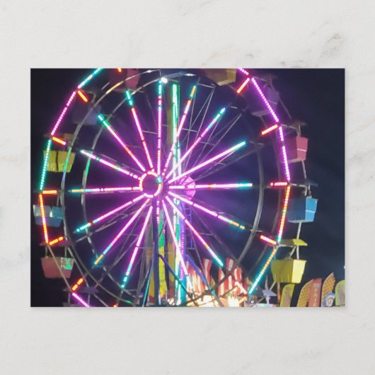 Colorful Ferris Wheel Briefkaart (Voorkant)