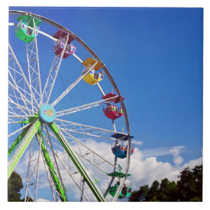 Colorful Ferris Wheel Tegeltje