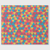 Colorful Festive Geometric Triangles Patroon | Cadeaupapier (Vlak)