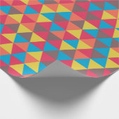 Colorful Festive Geometric Triangles Patroon | Cadeaupapier (Hoek)