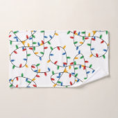 Colorful Festive kerstlampje Bad Handdoek (Handdoek)