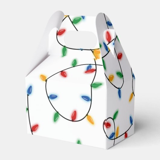 Colorful Festive kerstlampje Bedankdoosjes (Achterkant)