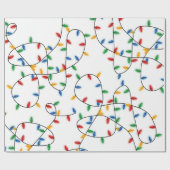 Colorful Festive kerstlampje Cadeaupapier (Vlak)