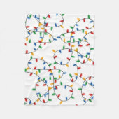 Colorful Festive kerstlampje Fleece Deken (Voorkant)