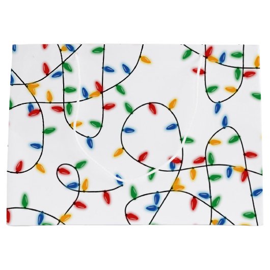 Colorful Festive kerstlampje Groot Cadeauzakje (Voorkant)