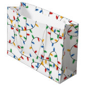 Colorful Festive kerstlampje Groot Cadeauzakje (Voorkant Gekanteld)