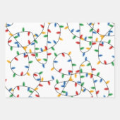 Colorful Festive kerstlampje Inpakpapier Vel (Voorkant)