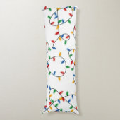 Colorful Festive kerstlampje Lichaamskussen (Voorkant Verticaal)