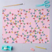 Colorful Festive kerstlampje roze Tissuepapier (Craft)