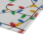 Colorful Festive Merry-kerstlampje Snijplank (Hoek)