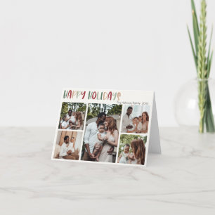 Colorful Festive Prettige feestdagen Folded Five P