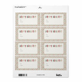 Colorful Festive Prettige feestdagen Rectangle Gif Etiket (Full Sheet)