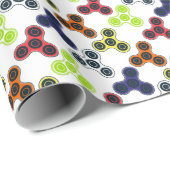 Colorful Fidget Spinner Collectie Cadeaupapier (Rol Hoek)
