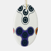 Colorful Fidget Spinner Collectie Keramisch Ornament (Rechts)