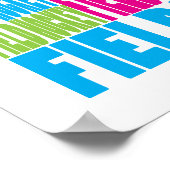 Colorful Field Hockey Poster (Hoek)