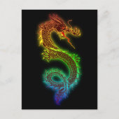 Colorful fierce dragon briefkaart (Voorkant)