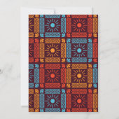Colorful Fiesta Baby shower Mexicaanse bloemen Kaart (Achterkant)