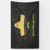 Colorful Fiesta Baby shower Spandoek (Verticaal)
