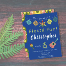 Colorful Fiesta Boys Birthday Party