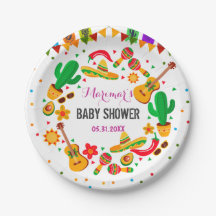 Colorful Fiesta Mexican Culture Cactus Baby shower
