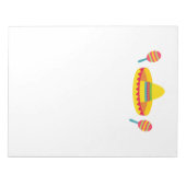 Colorful Fiesta Sombrero Pet Maracas Notitieblok (Voorkant)