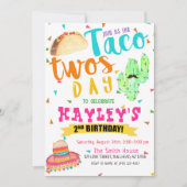 Colorful Fiesta Taco, tweedaagse feestdag Kaart (Voorkant)