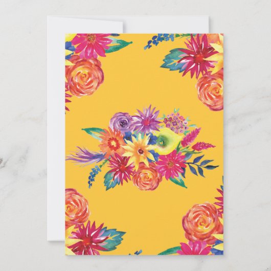 Colorful Fiesta Taco, tweedaagse feestdag Kaart (Achterkant)