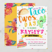 Colorful Fiesta Taco, tweedaagse feestdag Kaart (Voorkant / Achterkant)