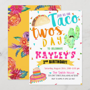 Colorful Fiesta Taco, tweedaagse feestdag Kaart